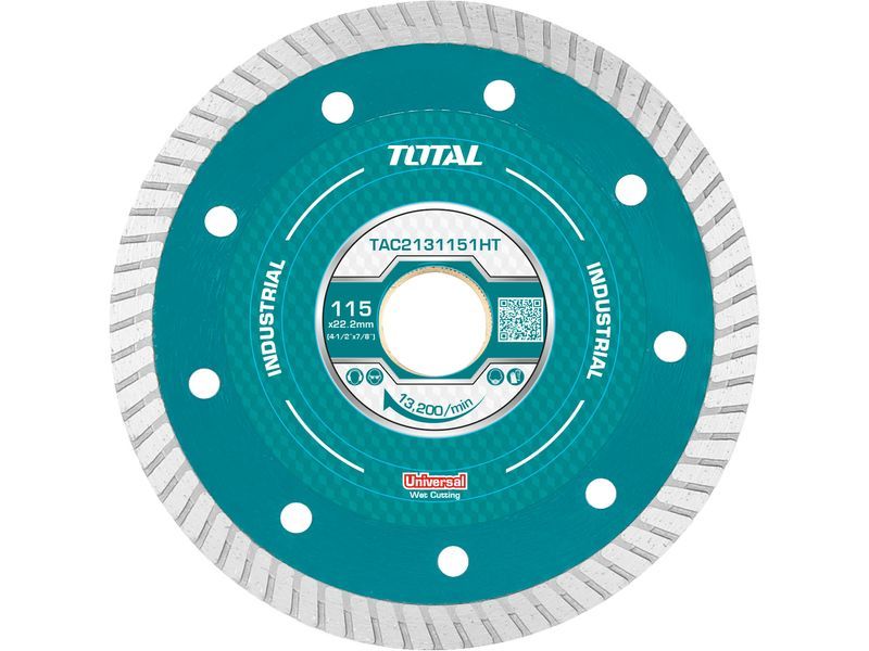 Disco de corte de diamante ultrafino para corte a húmido, para uso industrial. Disco de corte de diamante ultrafino para corte a húmido, para uso industrial.
