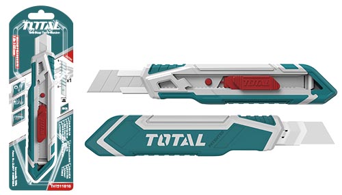 Total Faca de 18 mm para todos os fins (faca de corte) Total Faca de 18 mm para todos os fins (faca de corte)