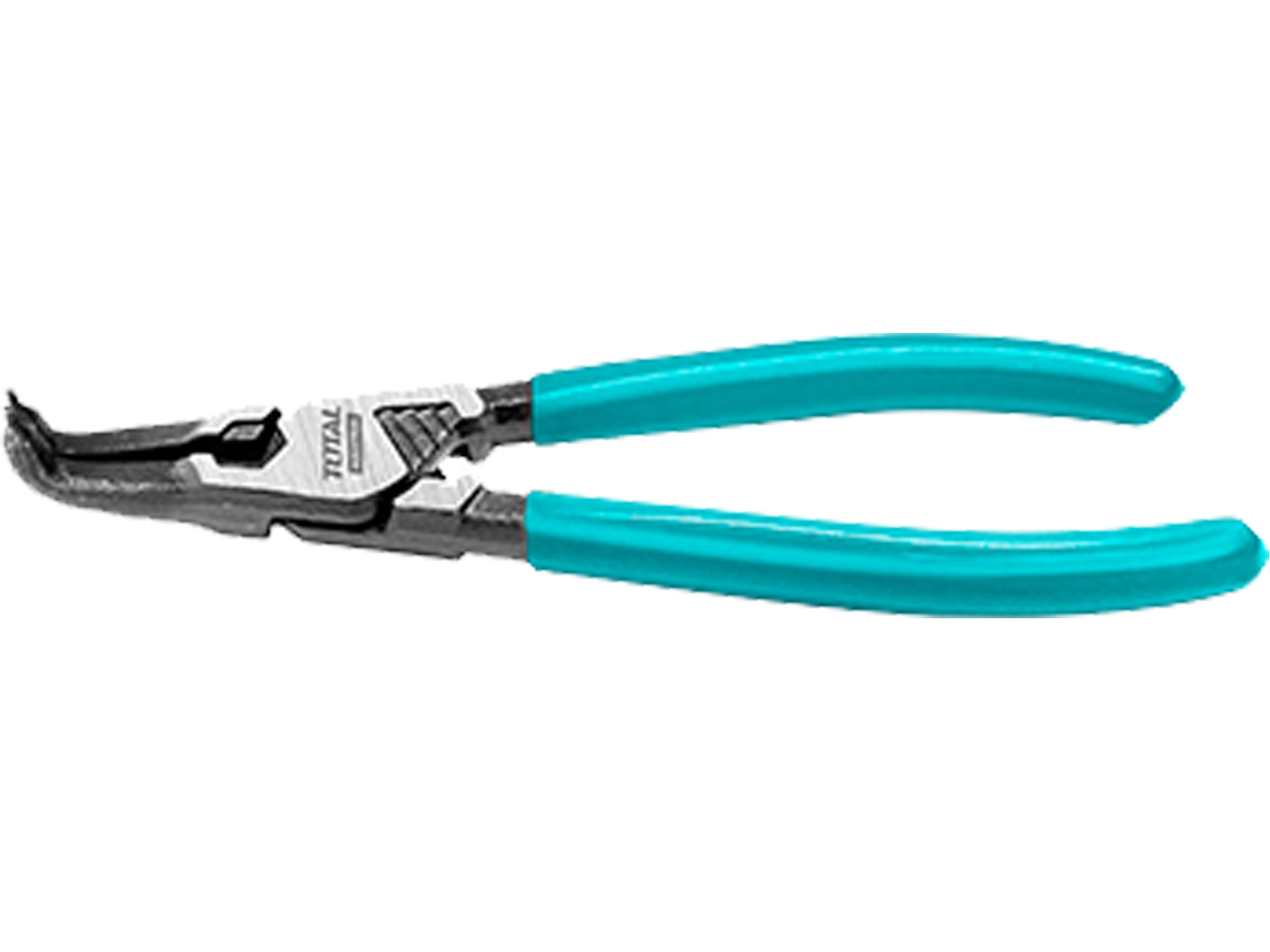 Alicate para anéis de fixação total, curvo, 180 mm, industrial Alicate para anéis de fixação total, curvo, 180 mm, industrial