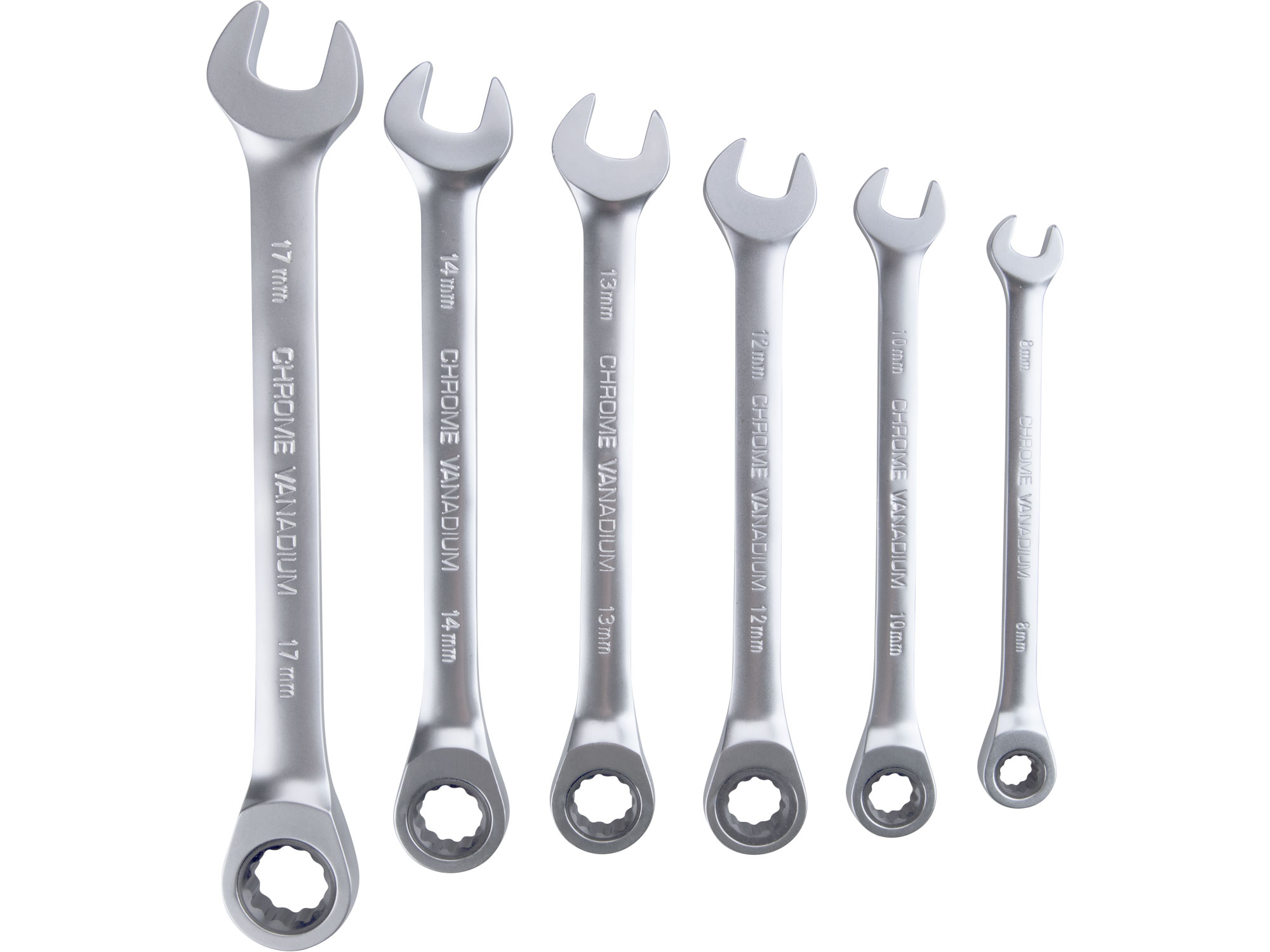 Total Chave de roquete, conjunto de 6, 8-17 mm, industrial Total Chave de roquete, conjunto de 6, 8-17 mm, industrial
