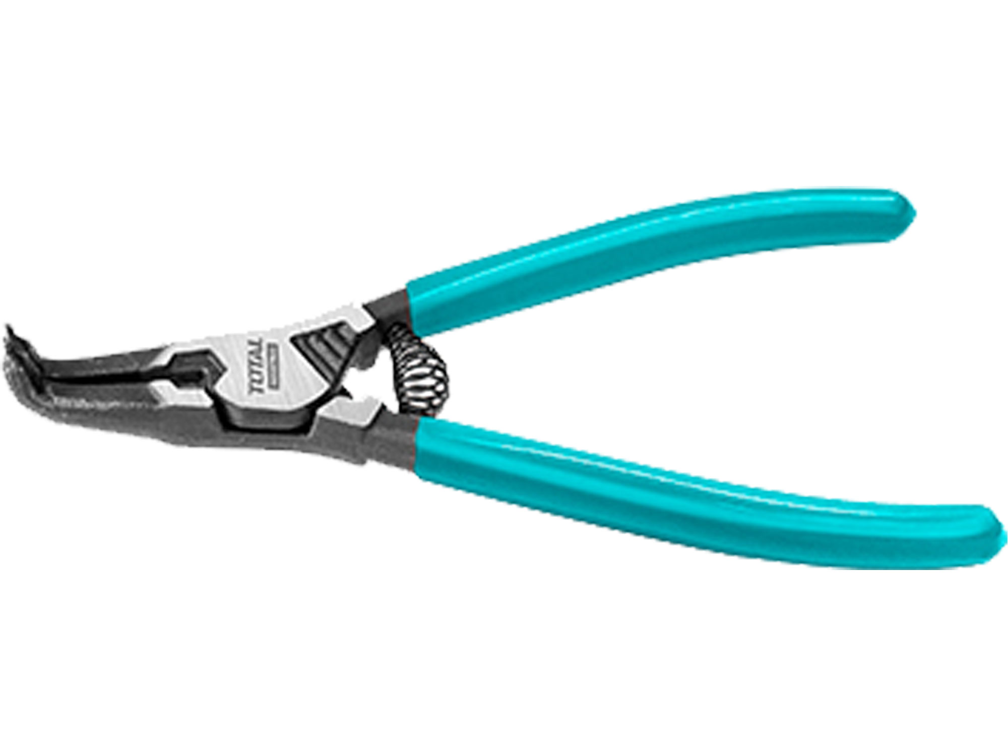 Alicate para anéis de fixação total, curvo, 180 mm, industrial Alicate para anéis de fixação total, curvo, 180 mm, industrial