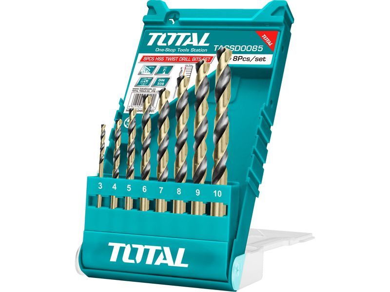 Brocas para metal, conjunto de 8, HSS Brocas para metal, conjunto de 8, HSS