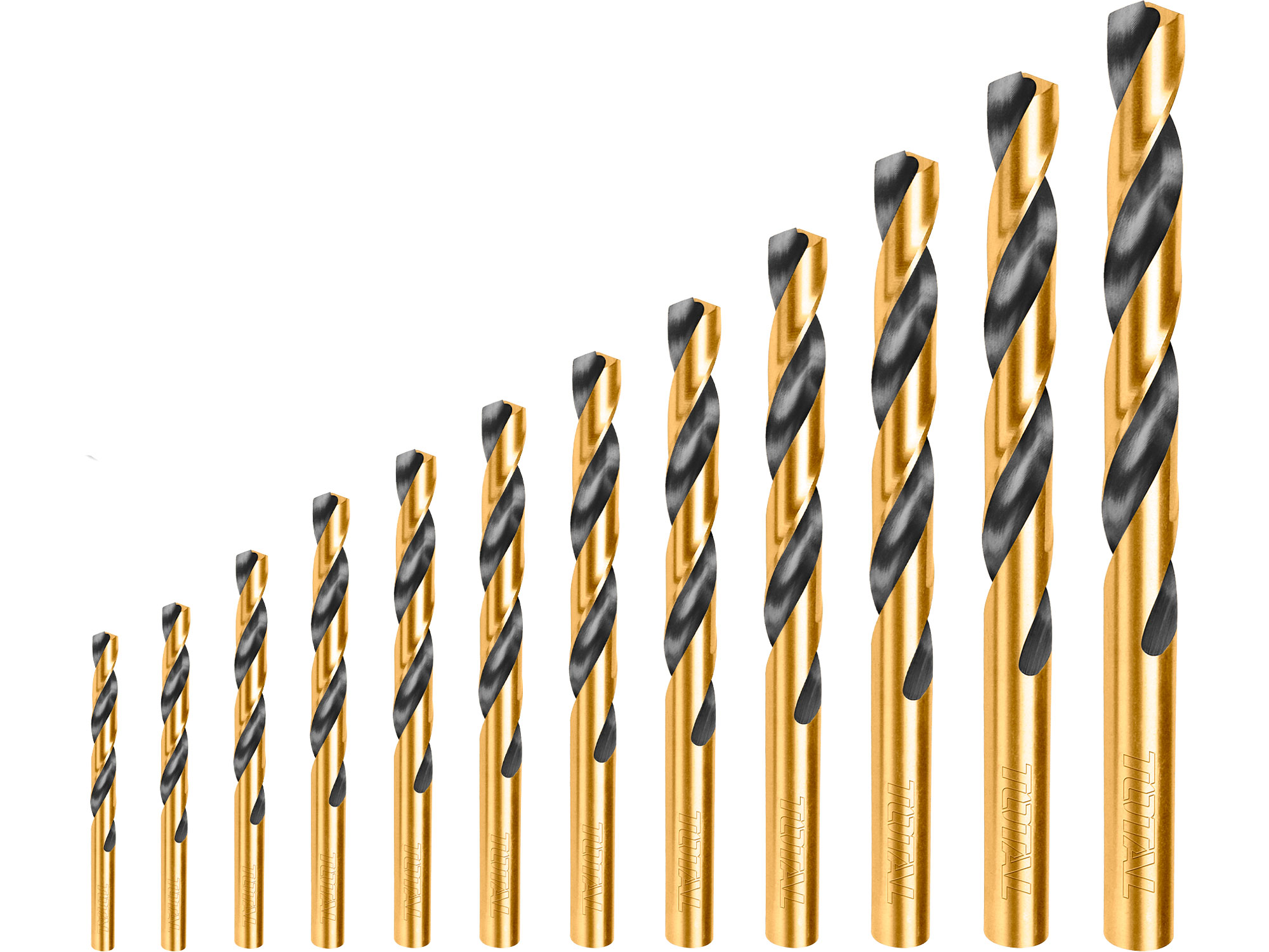 Brocas para metal, conjunto de 12, HSS Brocas para metal, conjunto de 12, HSS
