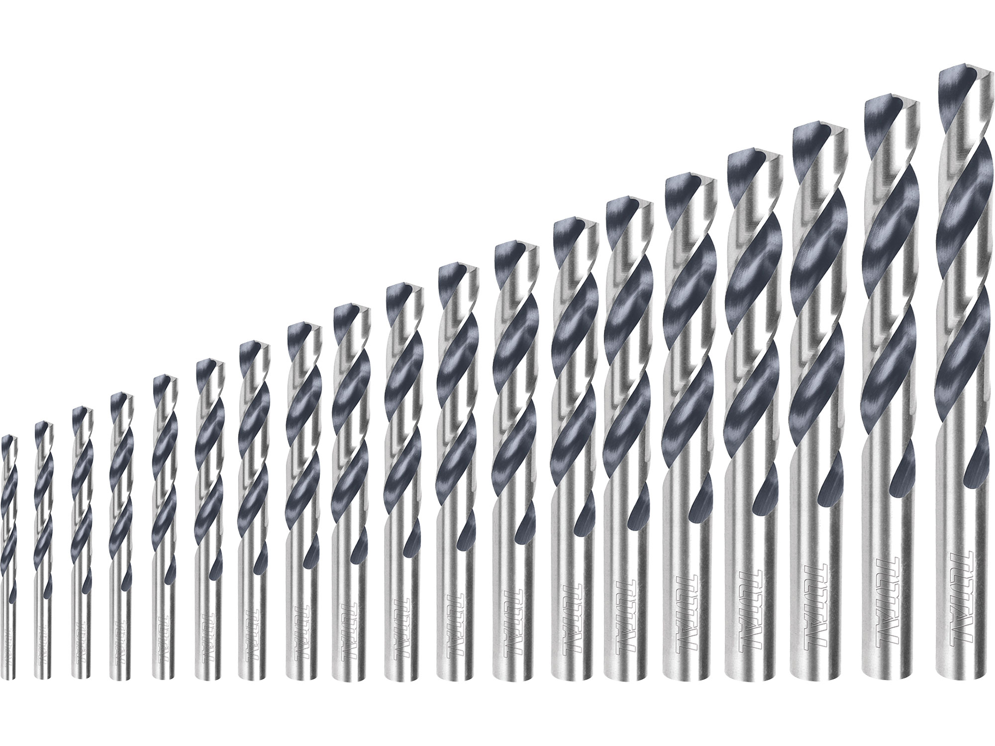 Brocas para metal, conjunto de 19 peças, HSS Brocas para metal, conjunto de 19 peças, HSS