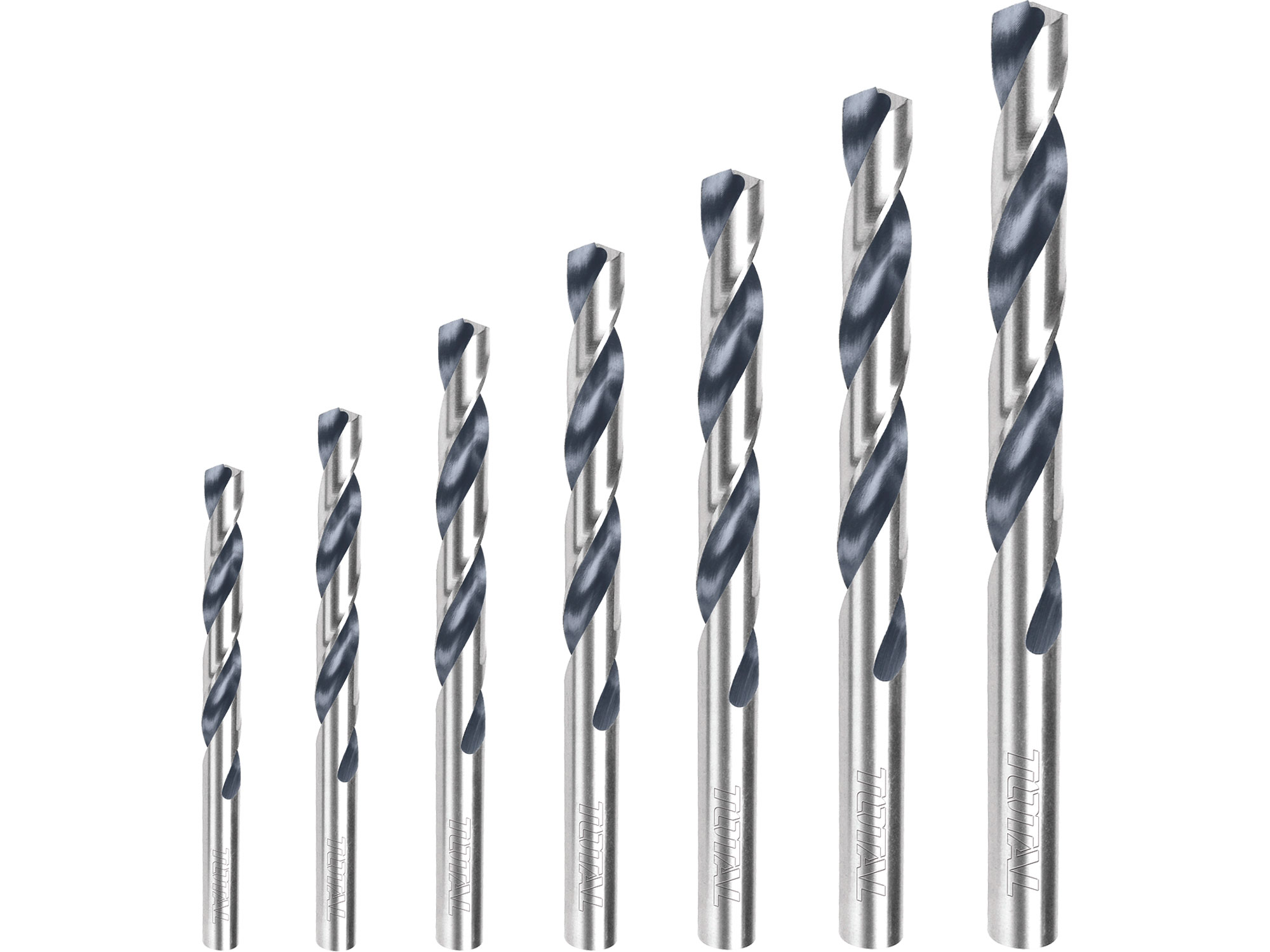 Brocas para metal, HSS, conjunto de 7, indústria Brocas para metal, HSS, conjunto de 7, indústria