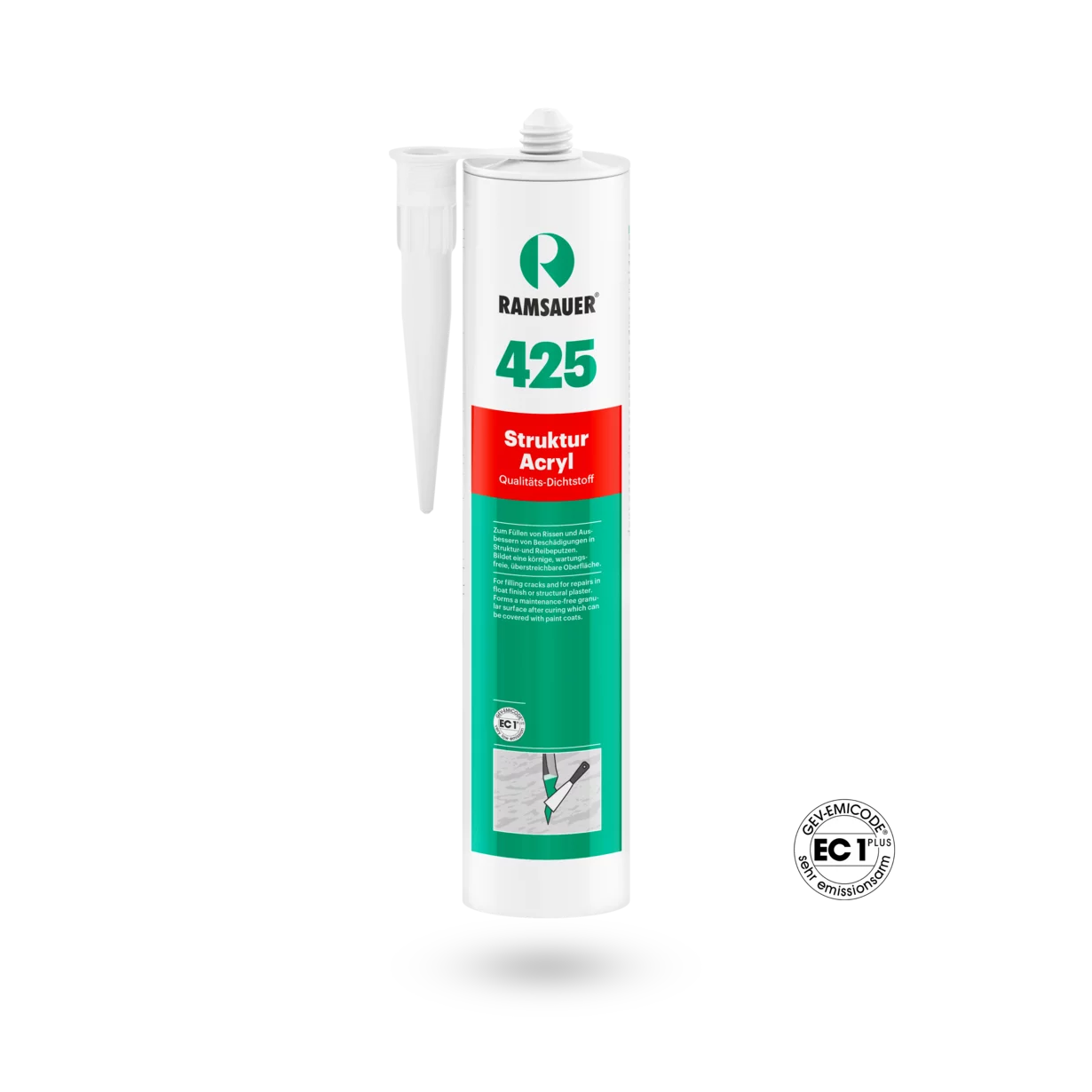 Ramsauer 425 Acrílico texturizado fino, 310 ml, branco Ramsauer 425 Acrílico texturizado fino, 310 ml, branco