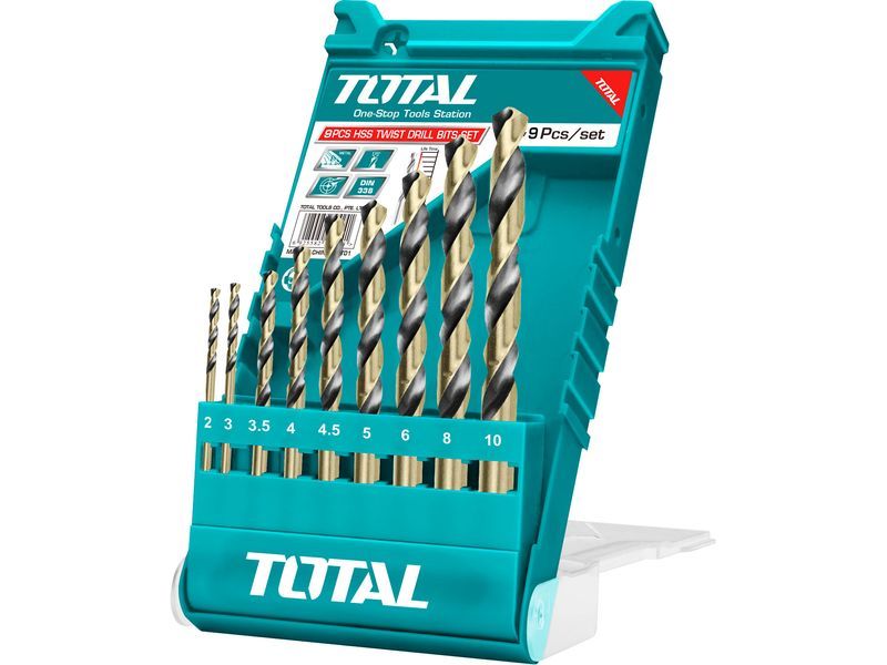 Brocas para metal, conjunto de 9, HSS, HSS Brocas para metal, conjunto de 9, HSS, HSS