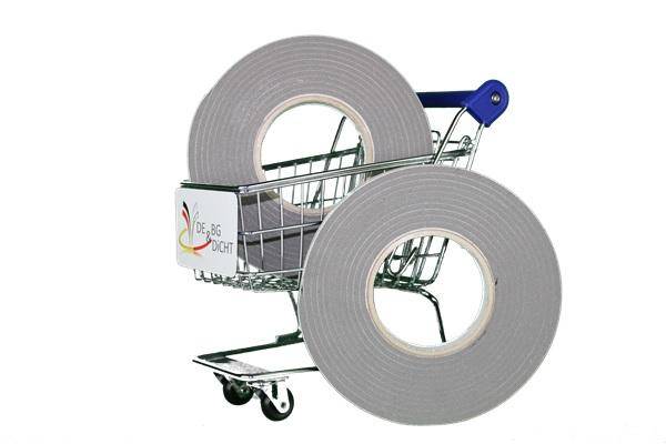 Fita de vedação de juntas 20/3-6 mm, preta, 7,5 m 